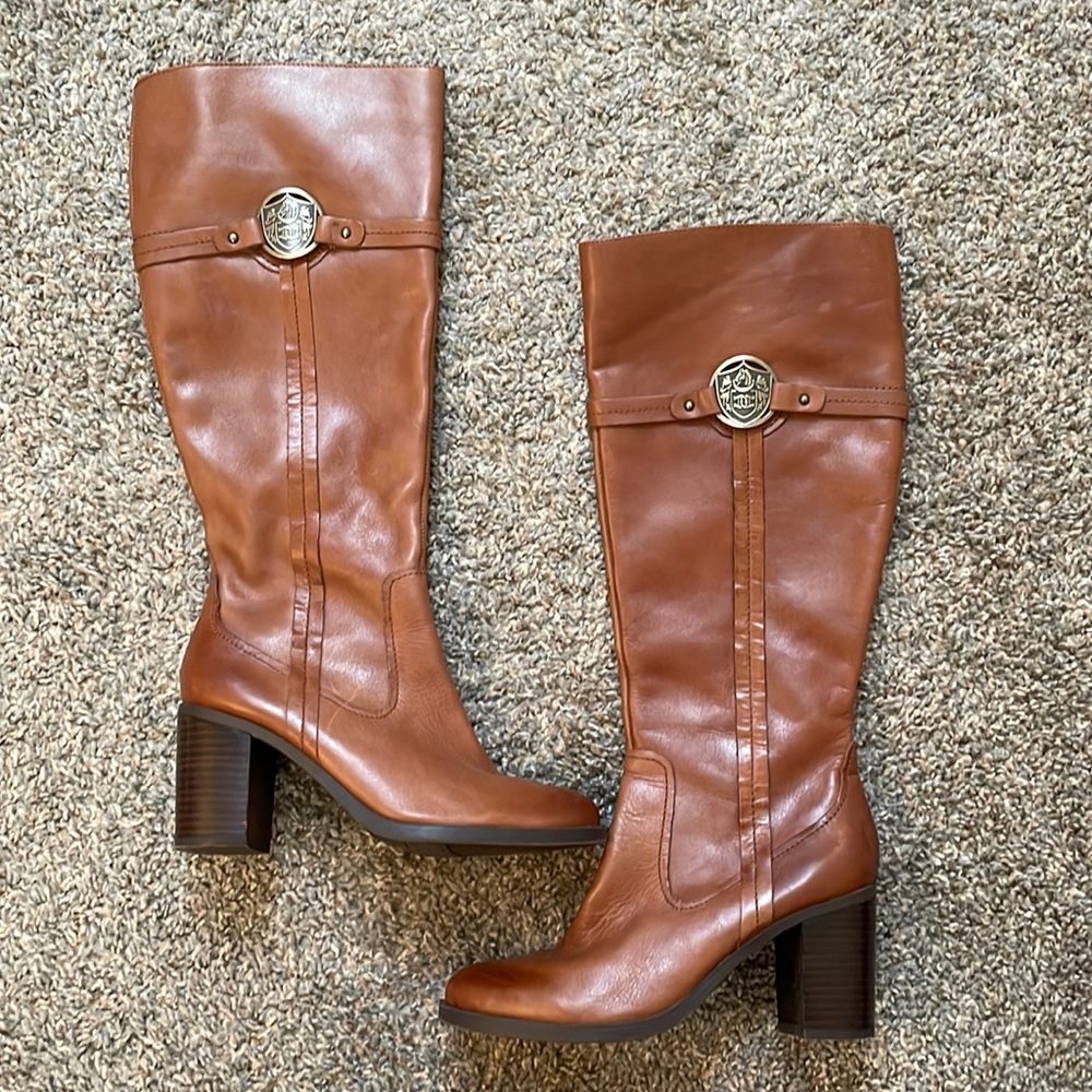 Leather high top boots. Amazing condition never worn!